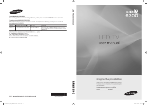 Manual de uso Samsung UN55C6300SF Televisor de LED