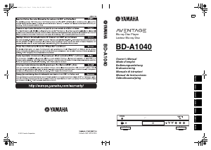 Bedienungsanleitung Yamaha BD-A1040 Aventage Blu-ray player