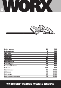 Manual de uso Worx WG201E Tijeras cortasetos