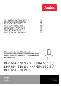 Návod Amica KHF 654 630 S Digestor