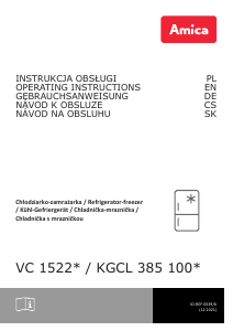 Handleiding Amica KGCL 385 100 W Koel-vries combinatie