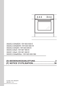 Mode d’emploi Amica EH 923 630 SM Four
