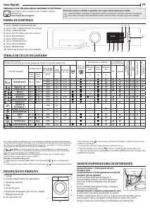 Manual Hotpoint NM11 845 WS A EU N Máquina de lavar roupa