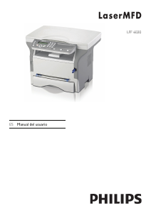 Manual de uso Philips LFF6020W LaserMFD Máquina de fax
