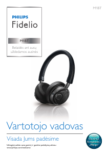 Vadovas Philips M1BTBL Fidelio Ausinės