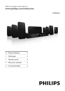 Brugsanvisning Philips HTR5224 Hjemmebiosystem