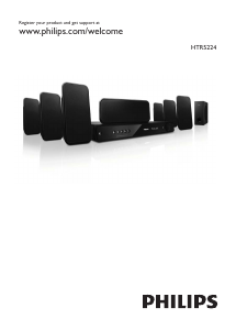 Manual Philips HTR5224 Sistemas de cinema em casa
