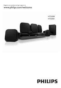 Manual Philips HTS2501 Home Theater System