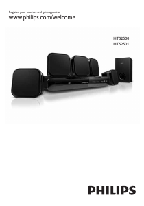 Manuale Philips HTS2501 Sistema home theater