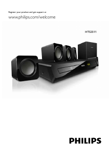Käyttöohje Philips HTS2511 Kotiteatterijärjestelmä