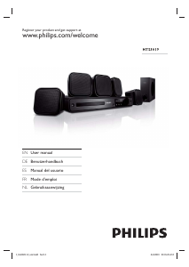Manual de uso Philips HTS3019 Sistema de home cinema