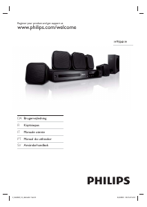 Käyttöohje Philips HTS3019 Kotiteatterijärjestelmä