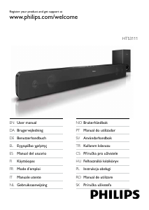 Manuale Philips HTS3111 Sistema home theater