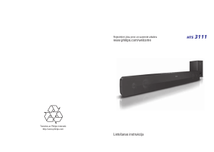 Rokasgrāmata Philips HTS3111 Mājas kinozāles sistēma