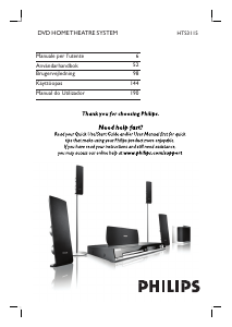 Manuale Philips HTS3115 Sistema home theater