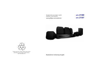 Vadovas Philips HTS3180 Namų kino sistema