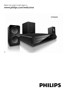 Manual de uso Philips HTS3201 Sistema de home cinema