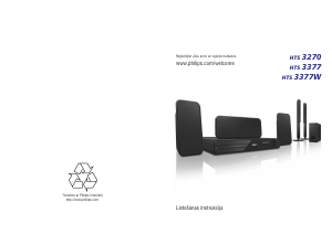 Rokasgrāmata Philips HTS3377W Mājas kinozāles sistēma