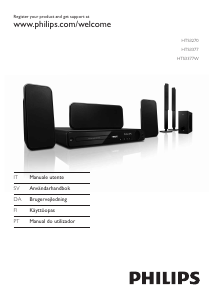 Manuale Philips HTS3377W Sistema home theater