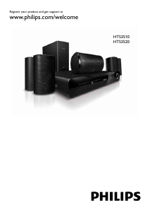 Manuale Philips HTS3510 Sistema home theater