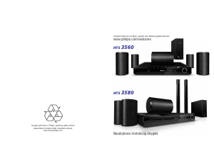 Vadovas Philips HTS3580 Namų kino sistema