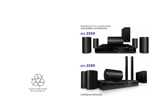 Rokasgrāmata Philips HTS3580 Mājas kinozāles sistēma