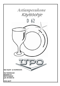 Käyttöohje UPO D62 Astianpesukone