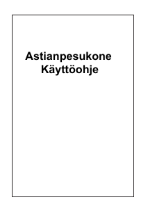 Käyttöohje UPO D454I Astianpesukone