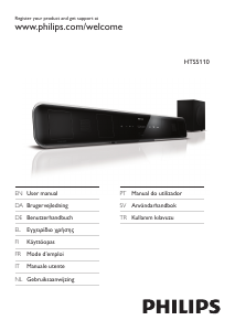 Manual de uso Philips HTS5110 Sistema de home cinema