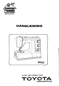 Handleiding Toyota 9600 Naaimachine