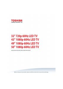 Handleiding Toshiba 32L220U LED televisie