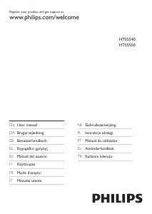 Manual de uso Philips HTS5540 Sistema de home cinema