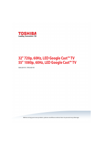 Manual Toshiba 55L421U LED Television
