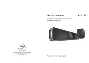 Vadovas Philips HTS6100 Namų kino sistema
