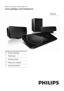 Brugsanvisning Philips HTS6520 Hjemmebiosystem