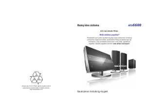 Vadovas Philips HTS6600 Namų kino sistema