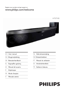 Manuale Philips HTS7140 Sistema home theater