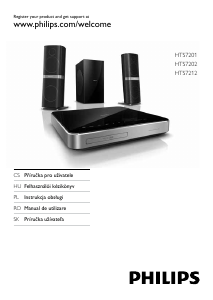 Használati útmutató Philips HTS7202 Házimozi-rendszer