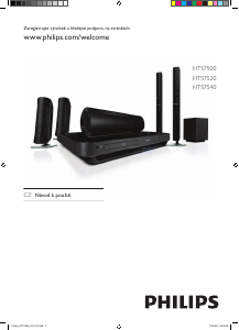 Manuál Philips HTS7540 Domácí kino