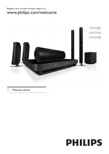 Manuale Philips HTS7540 Sistema home theater