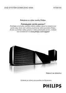 Návod Philips HTS8100 Domáce kino