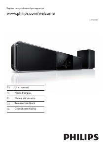 Manual de uso Philips HTS8141 Sistema de home cinema