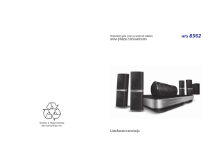 Rokasgrāmata Philips HTS8562 Mājas kinozāles sistēma