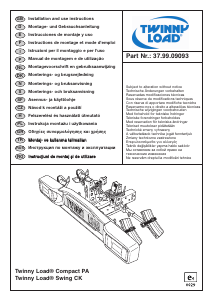 Manuale Twinny Load Compact PA Portabiciclette