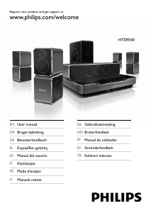 Manuale Philips HTS9540 Sistema home theater