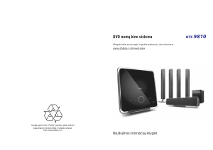 Vadovas Philips HTS9810 Namų kino sistema