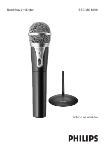 Návod Philips SBCMC8650 Mikrofón