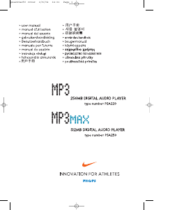 Mode d’emploi Philips PSA250 Lecteur Mp3