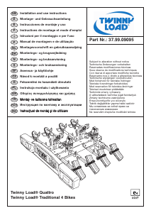 Manual de uso Twinny Load Quattro Porta bicicleta