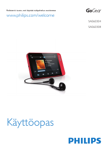 Käyttöohje Philips SA060304R GoGear MP3-soitin